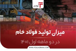 تولید غول‌های فولادسازی ایران در دو ماهه اول ۱۴۰۱ + اینفوگرافیک اخبار