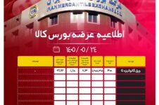 اطلاعیه عرضه بورس کالا/ عرضۀ ۲۷۵ هزار و ۱۳۴ تن از محصولات زنجیره فولاد اخبار بازار آهن و فولاد اخبار بازار آهن و فولاد اخبار بازار آهن و فولاد